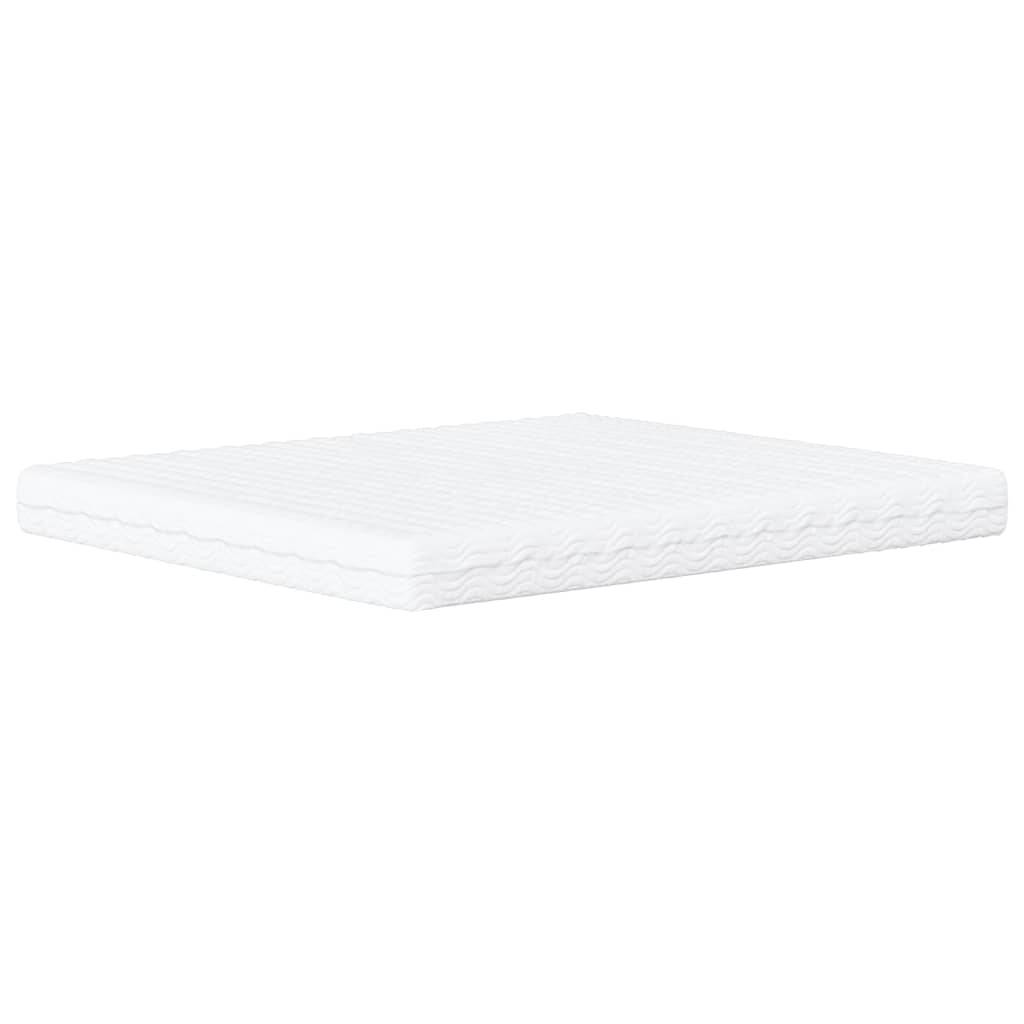 vidaXL Schaumstoffmatratze Weiß 180x200 cm Härtegrad H2 H3