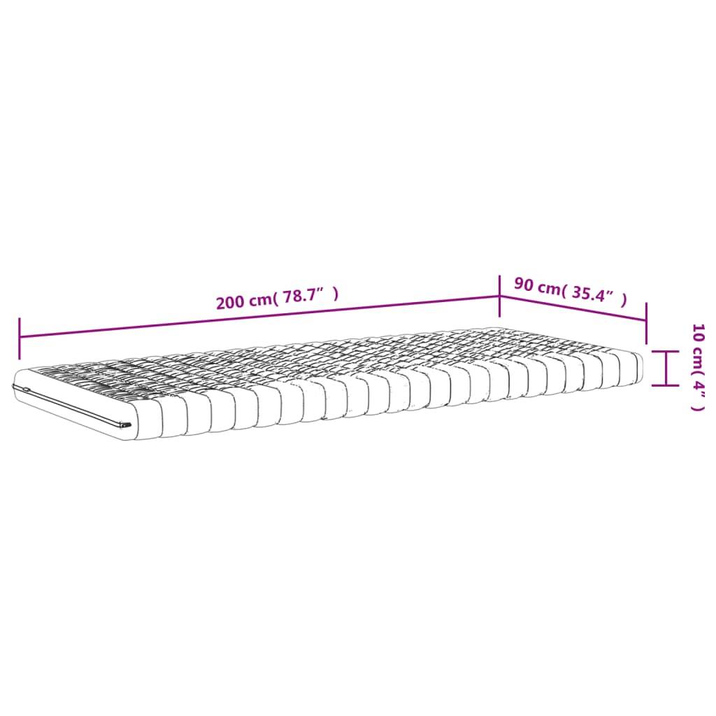 vidaXL Schaumstoffmatratzen 2 Stk. 90x200 cm 7-Zonen Härtegrad 20 ILD