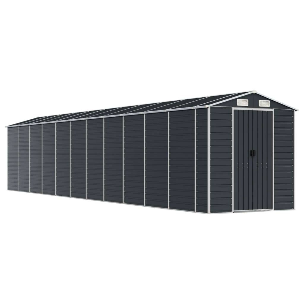 vidaXL Gerätehaus Anthrazit 191x980x198 cm Verzinkter Stahl