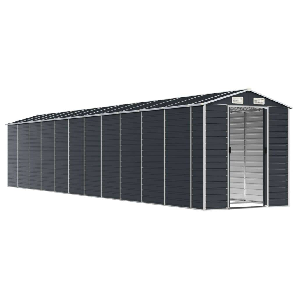 vidaXL Gerätehaus Anthrazit 191x980x198 cm Verzinkter Stahl