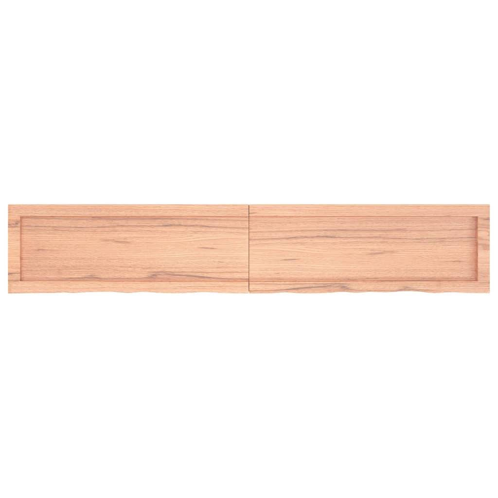 vidaXL Waschtischplatte Hellbraun 160x30x(2-4) cm Massivholz Behandelt