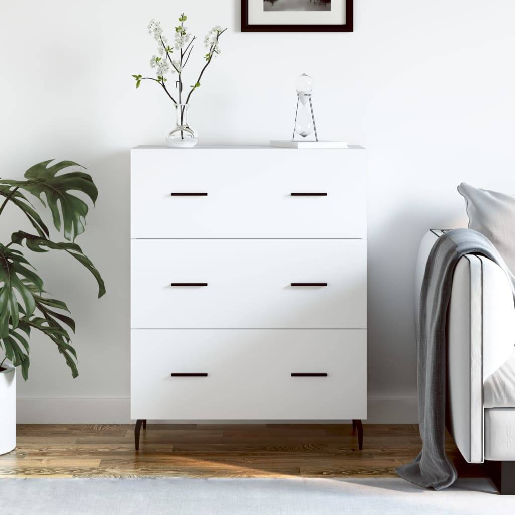 vidaXL Sideboard Weiß 69,5x34x90 cm Holzwerkstoff