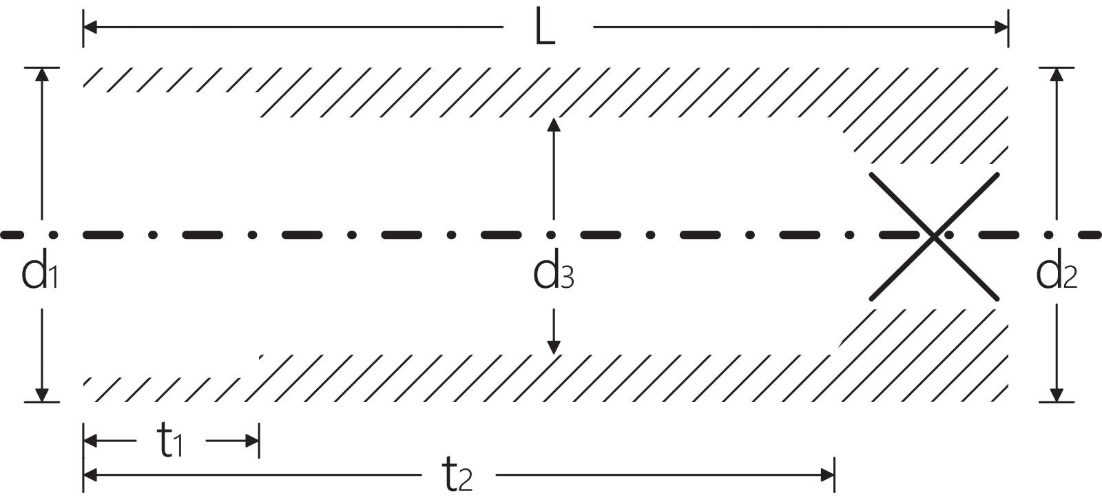 1/4" Steckschlüsseleinsatz SW 3,2mm L.50mm