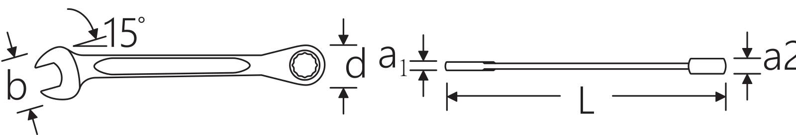 Ratschenringmaulschlüssel OPEN RATCH SW 9mm L.150mm