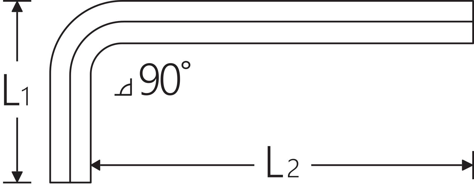 Winkelschraubendreher Abtriebssechskant 3/64" L.14mm x 45mm