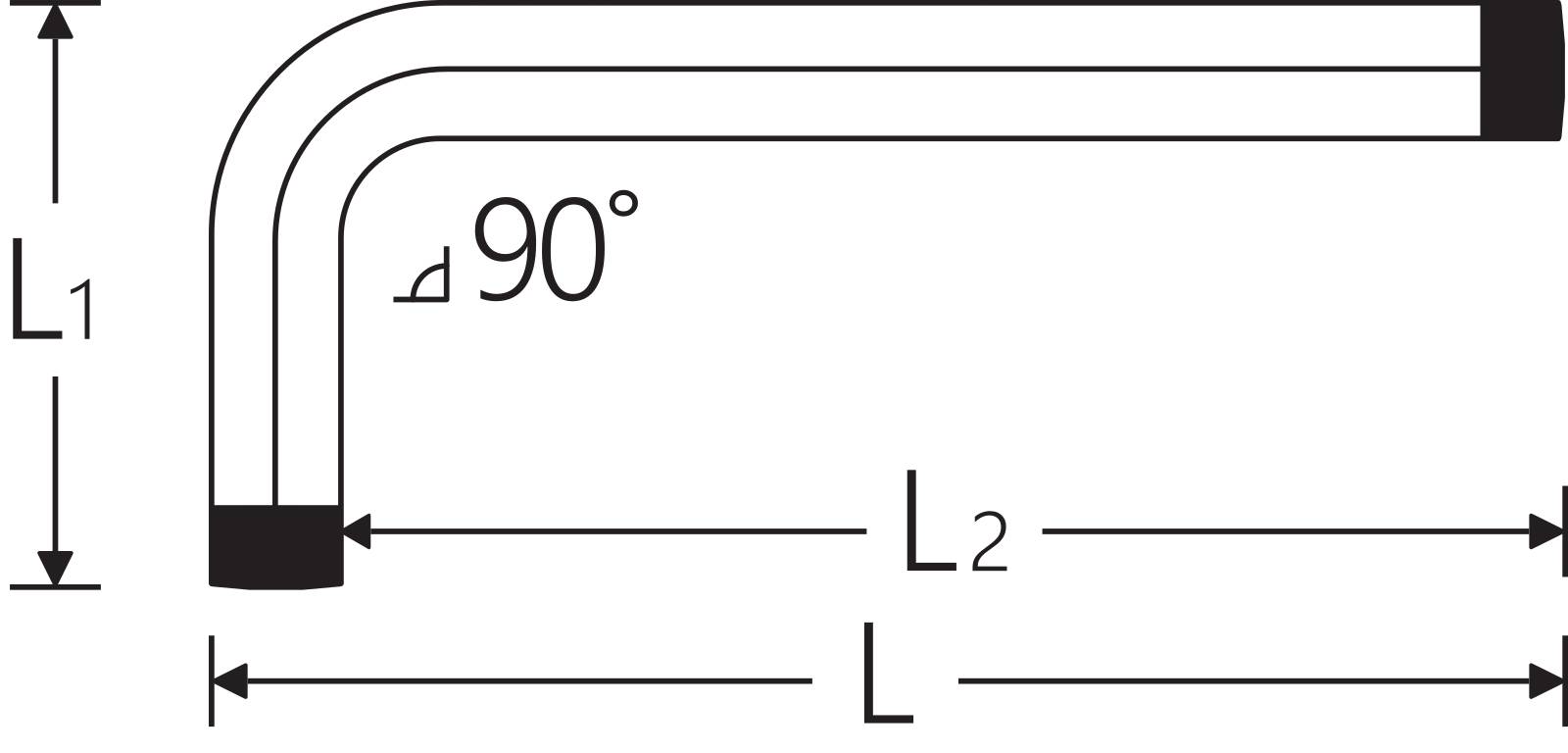 Winkelschraubendreher T9 L.16mm x 48mm