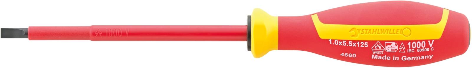 VDE-Elektrikerschraubendreher DRALL+ 1,0mm x 35mm L.125mm