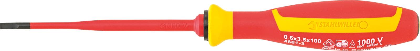 VDE-Schlitzschraubendreher L.100mm x B. 25mm