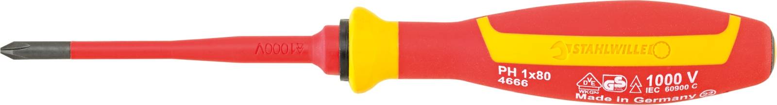 VDE-Kreuzschlitzschraubendreher PH L.80mm