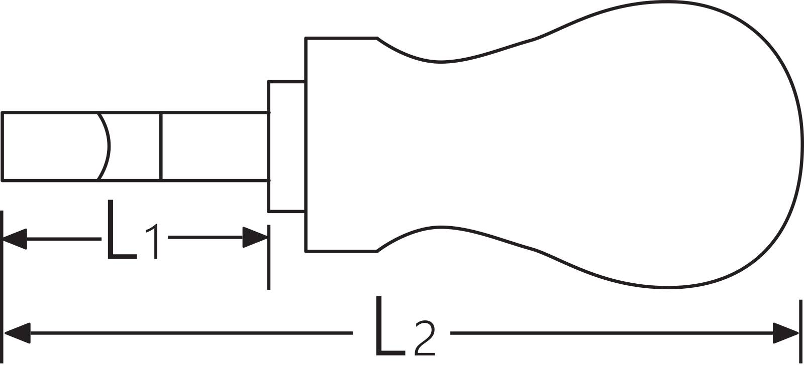 Schlitzschraubendreher DRALL 0,6mm x 32mm L.25mm