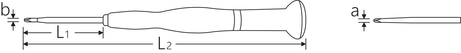 Kreuzschlitzschraubendreher PH L.40mm