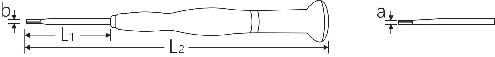 Innensechskantschraubendreher SW Innen-6kant 0,9 / 0,035 L.40mm