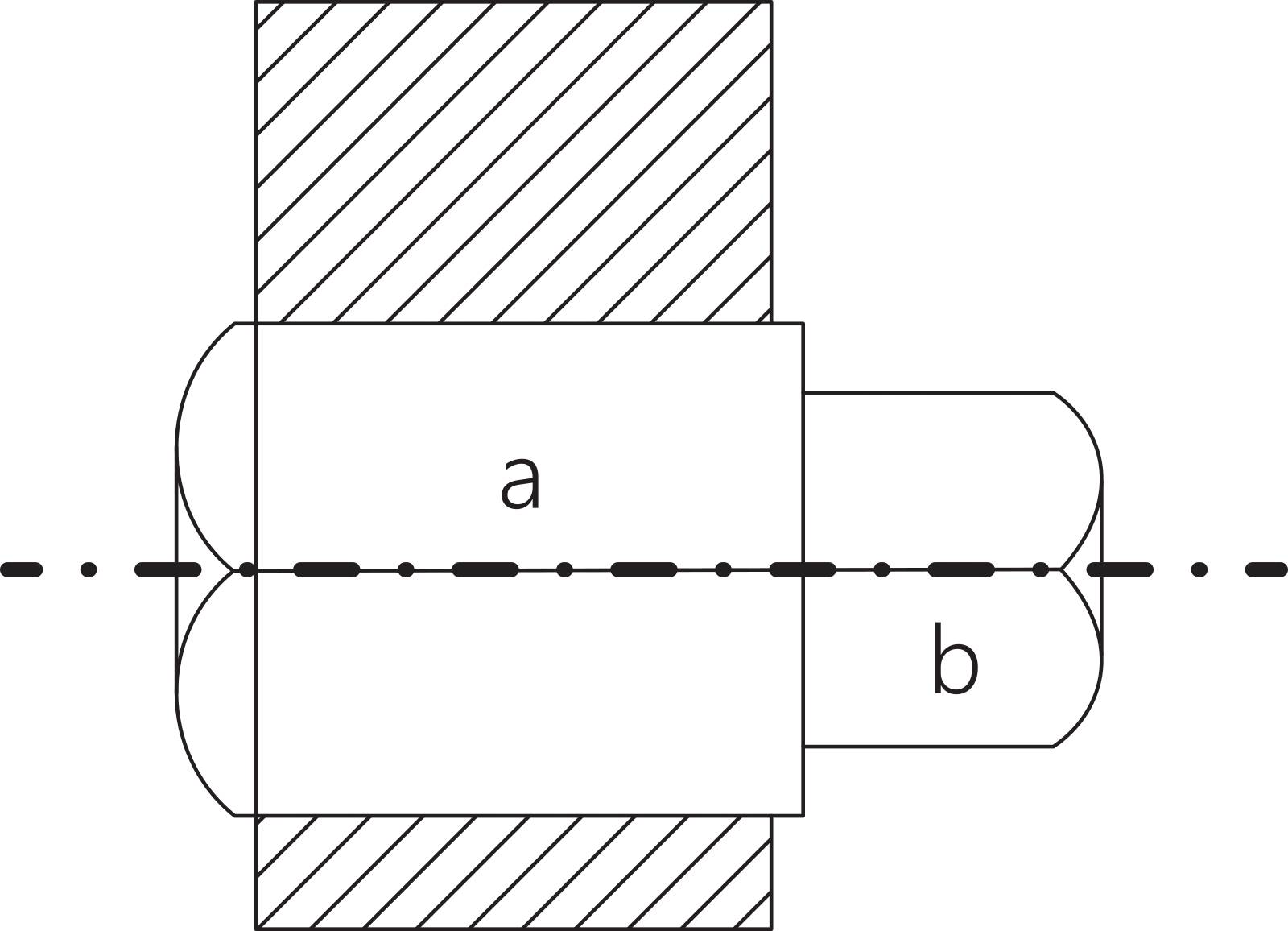 Kalibrier-Vierkant-Verbindungsteil f.735/5 L.26mm