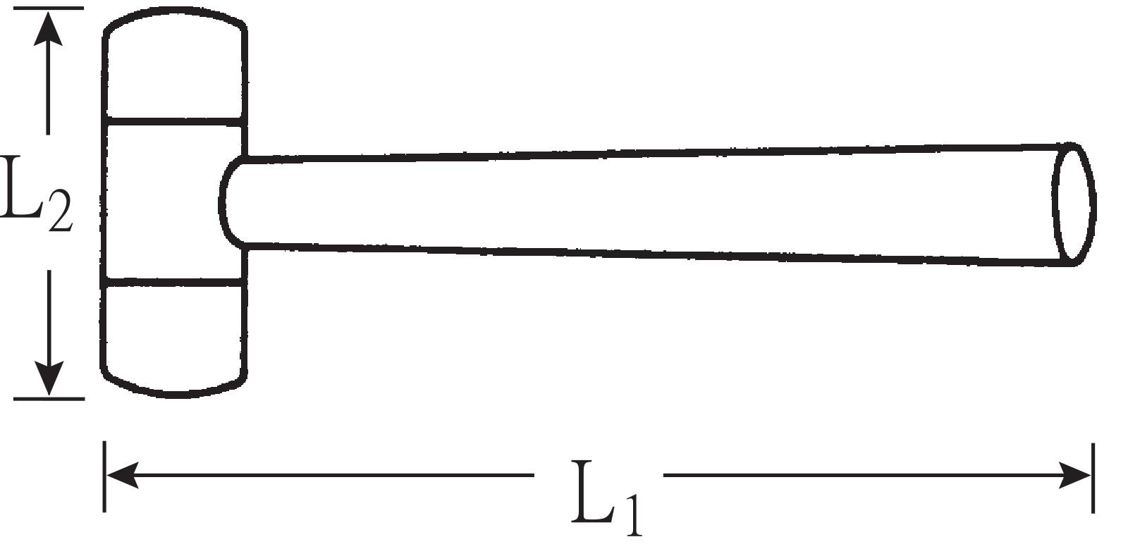 Kunststoffhammer L.270mm 235g 65Shore