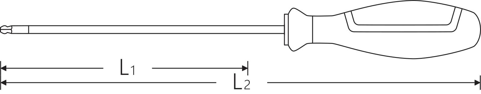 Kugelkopfschraubendreher DRALL+ SW Innen-6kant L.300mm