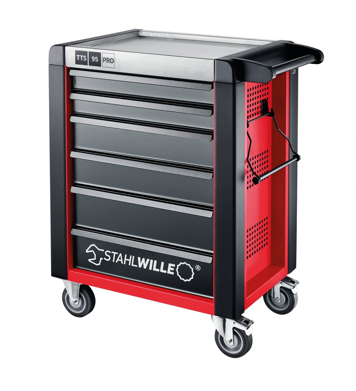 Werkstattwagen 95/6 PRO 6 Schubl. 720 x 496 x 863 mm rot, RAL 3020