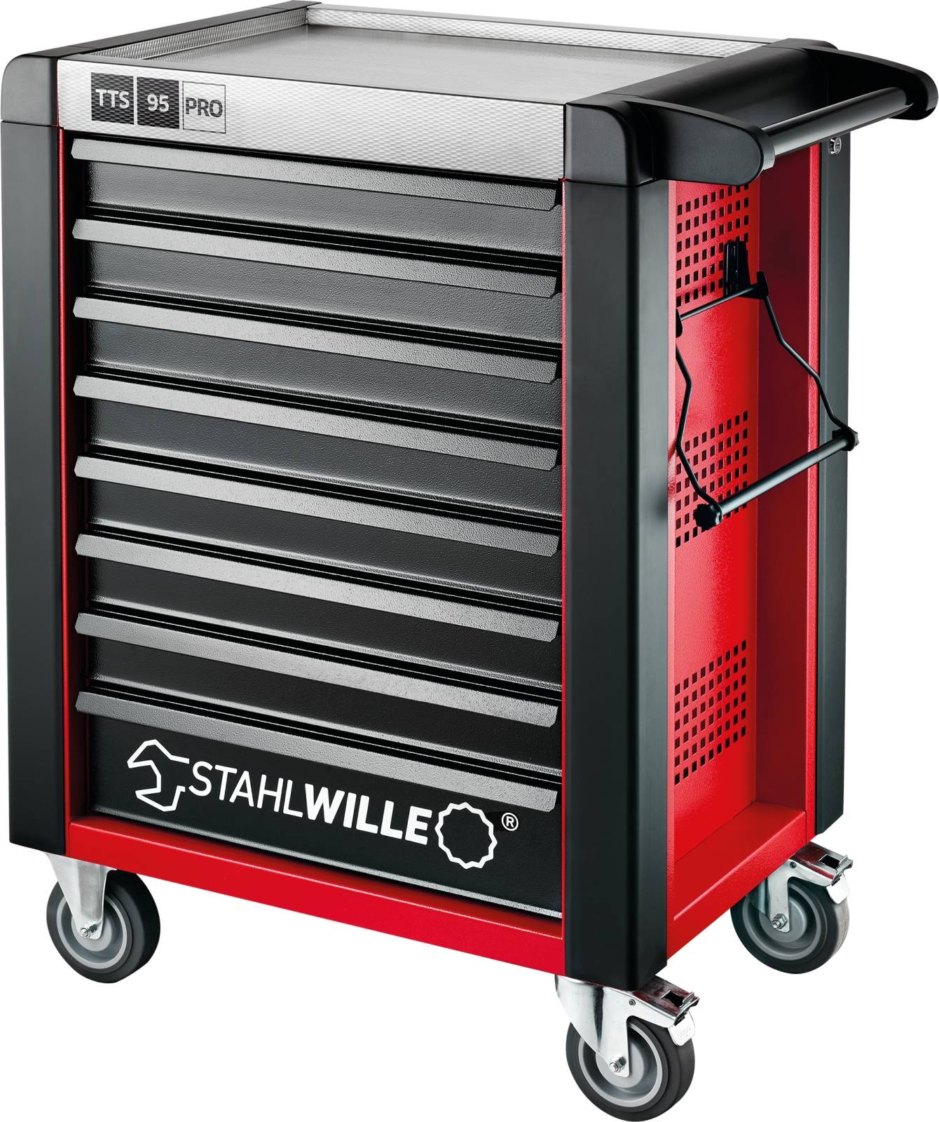 Werkstattwagen 95/8 PRO 8 Schubl. 720 x 496 x 863 mm rot, RAL 3020