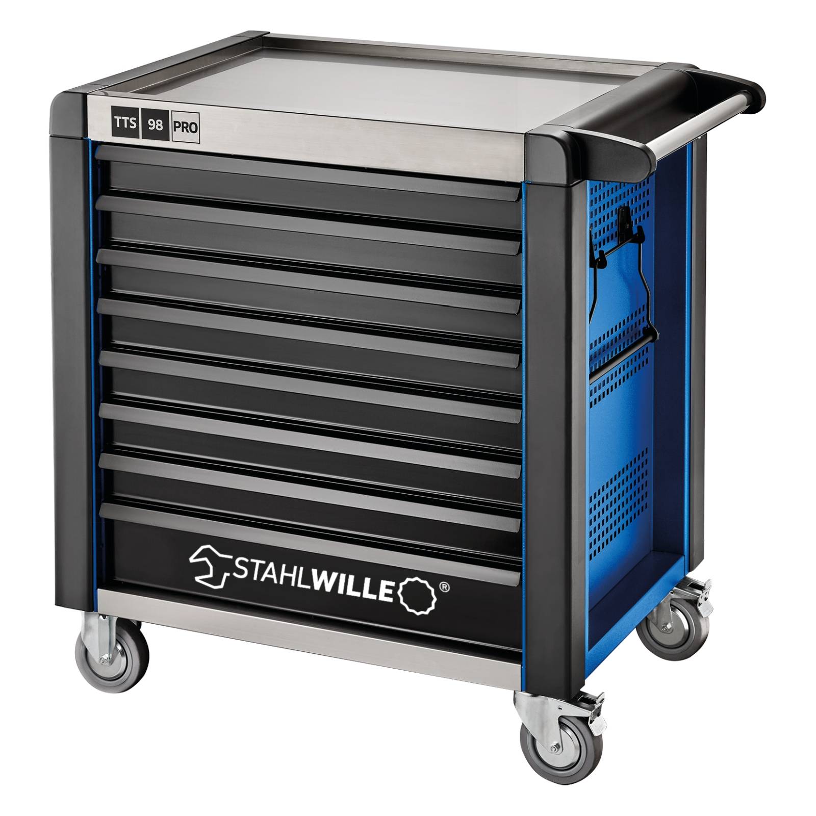 Werkstattwagen 98/8 PRO 8 Schubl. 890 x 650 x 865 mm blau, RAL 270 30 35