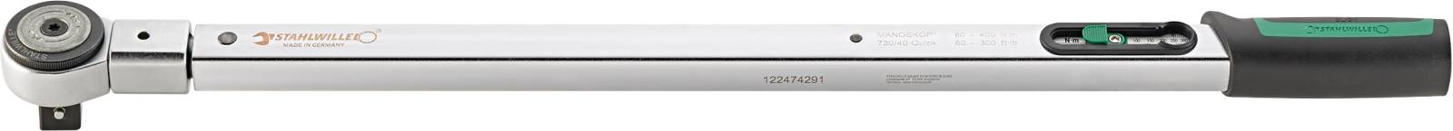 Drehmomentschlüssel Nr. 730R Mess-B. 80-400Nm 4-kant 3/4" L. 675mm