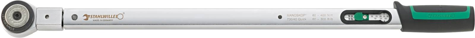 Drehmomentschlüssel Nr. 730R Mess-B. 80-400Nm 4-kant 3/4" L. 675mm