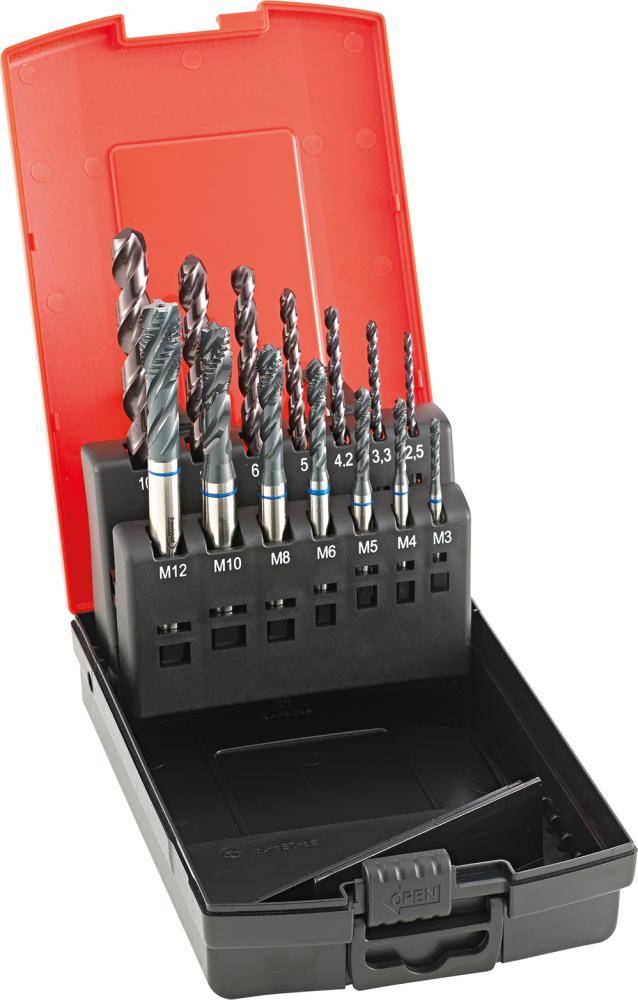 MGB-Satz Grundloch M3-12 Typ INOX inkl. Kernlochbohrer FORMAT GT