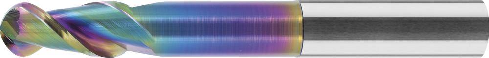 Radiusfräser VHM 10,0mm Z2 mittel HA TA-C FORMAT GT