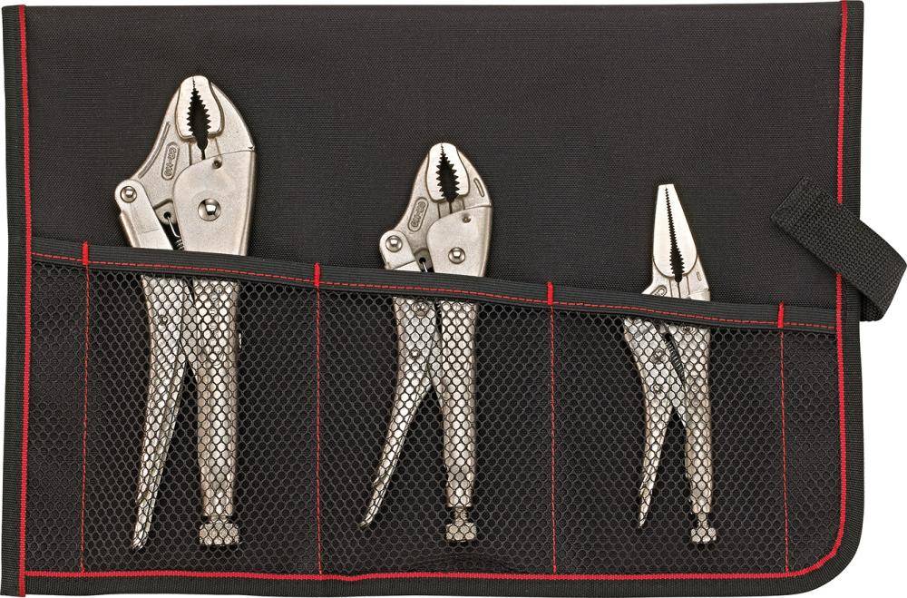Gripzangensatz 3 teilig in Rolltasche FORMAT