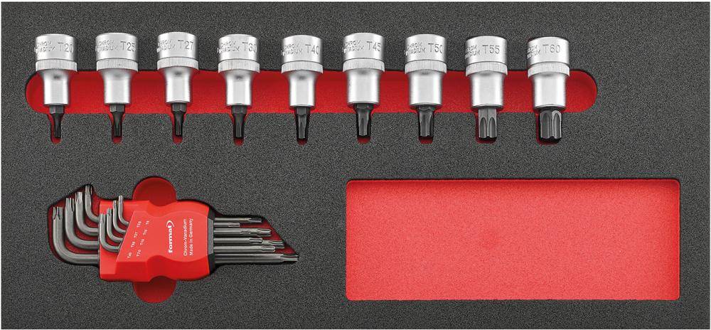 Werkzeugmodul 1/3 Steckschlüsseleinsätze 1/2" T FORMAT