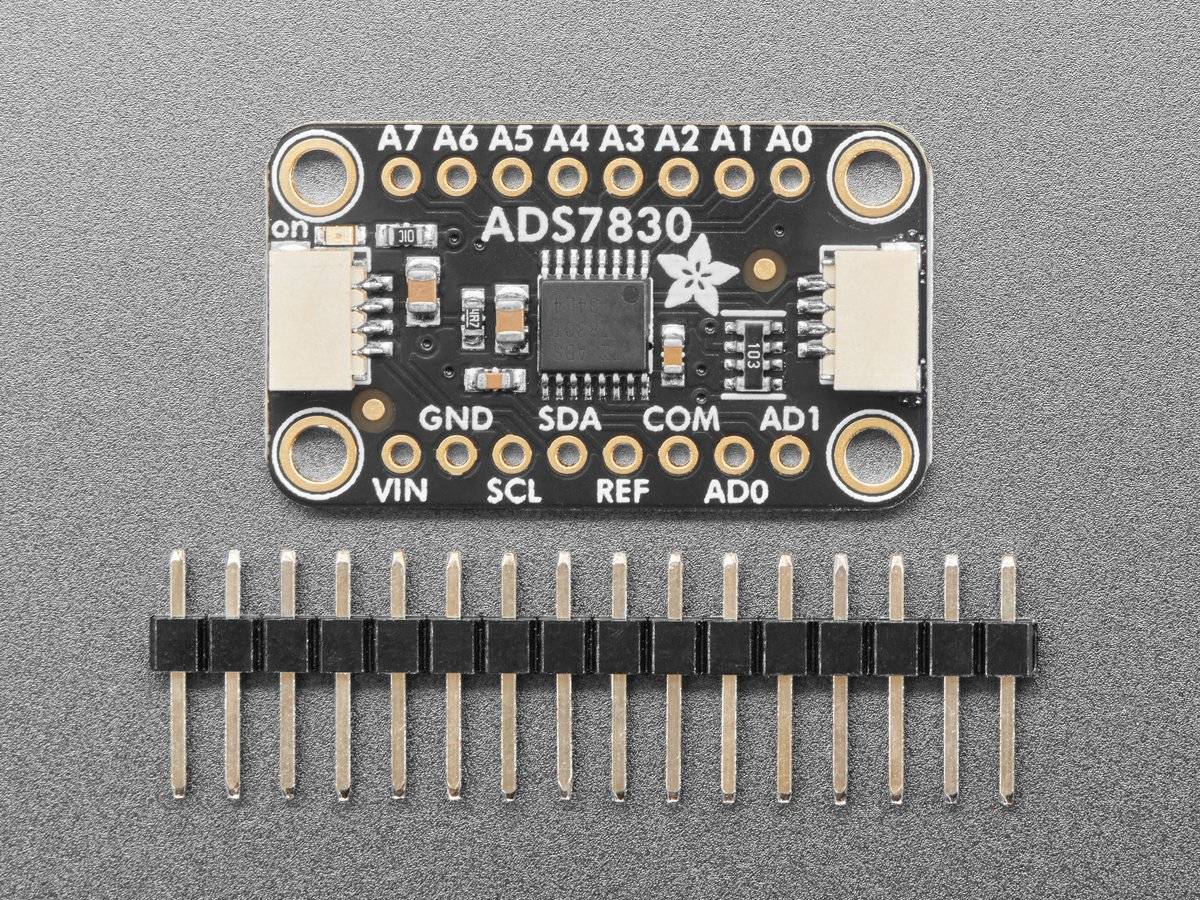 Adafruit ADS7830 8-Channel 8-Bit ADC with I2C STEMMA QT Qwiic