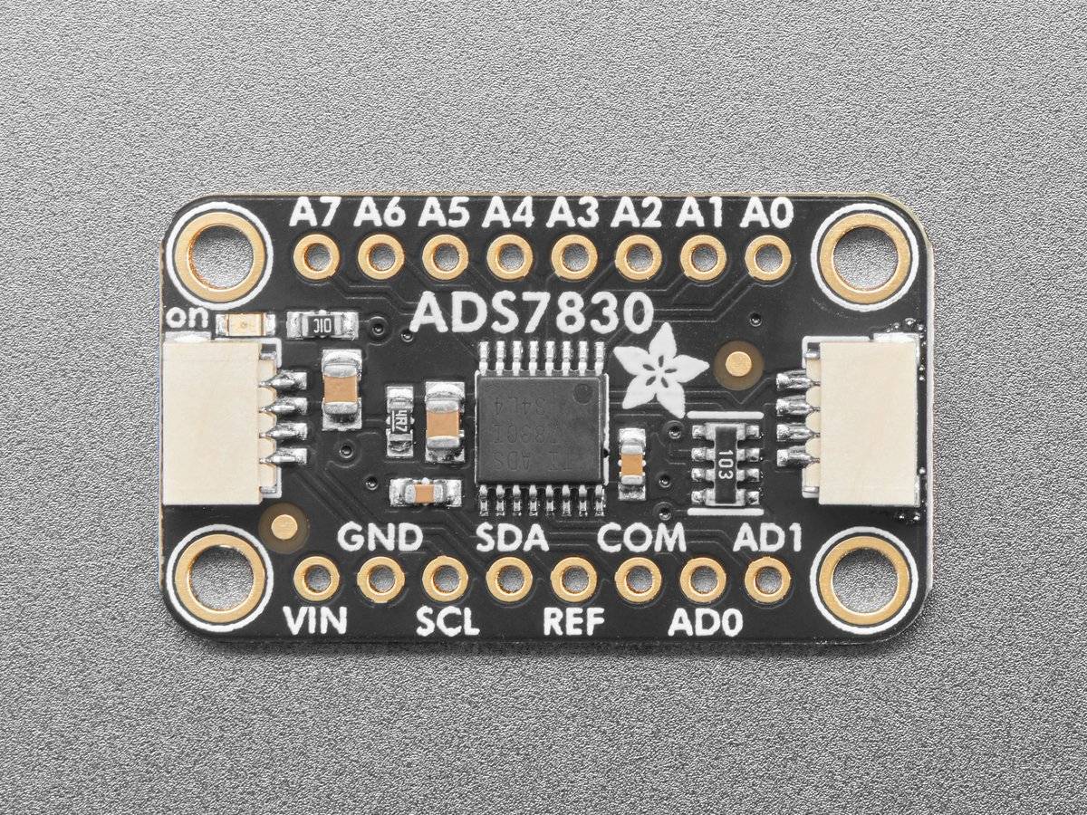 Adafruit ADS7830 8-Channel 8-Bit ADC with I2C STEMMA QT Qwiic