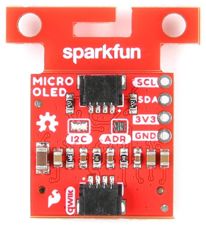 SparkFun Micro OLED Breakout, 64x48 Pixel, Qwiic, I2C, 10mA, adressierbar, 3.3V