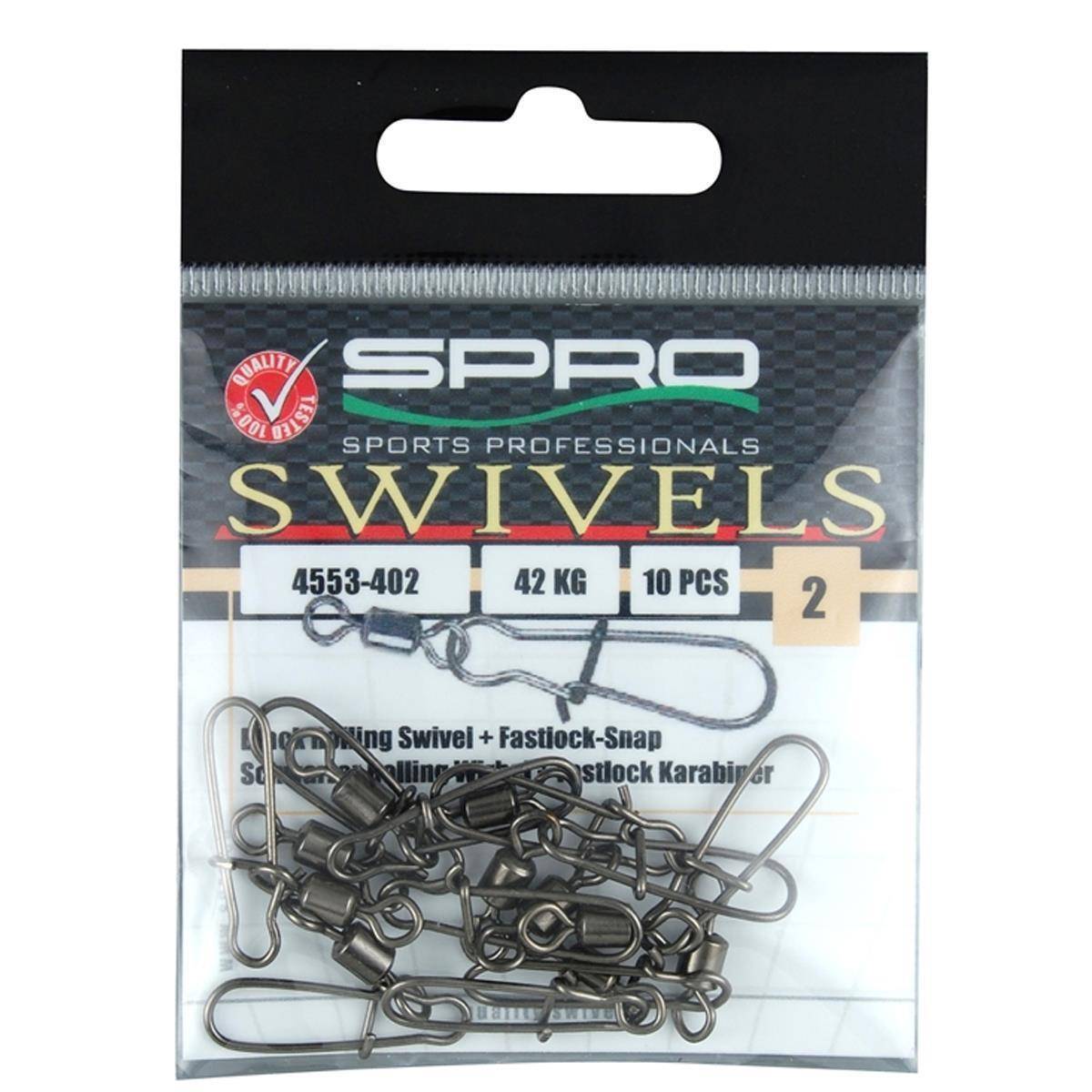 Spro Rolling Wirbel mit Fast Lock Snap 2