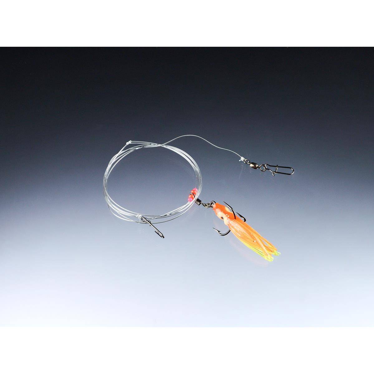 Balzer Sliding-Pilksystem mit No Knot Verbinder Baltic Sea Lift Rig Octopus Orange Haken: 4 Länge: 120 cm