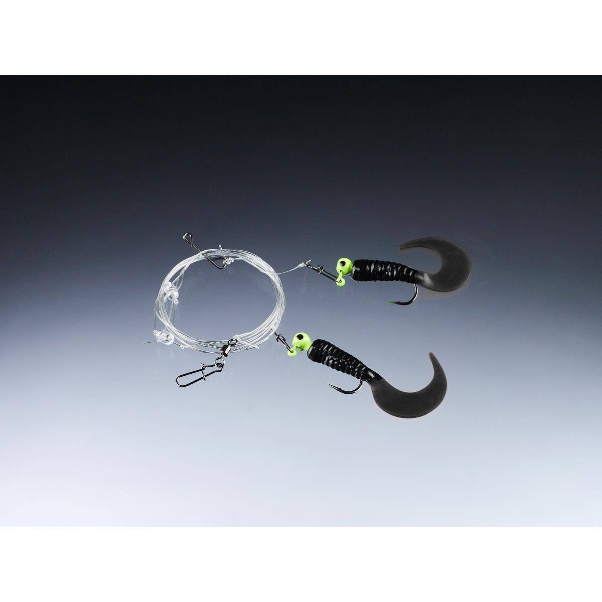 Balzer Edition Sea Pilk Twister Vorfach 1 Beifänger 2/0 Schwarz