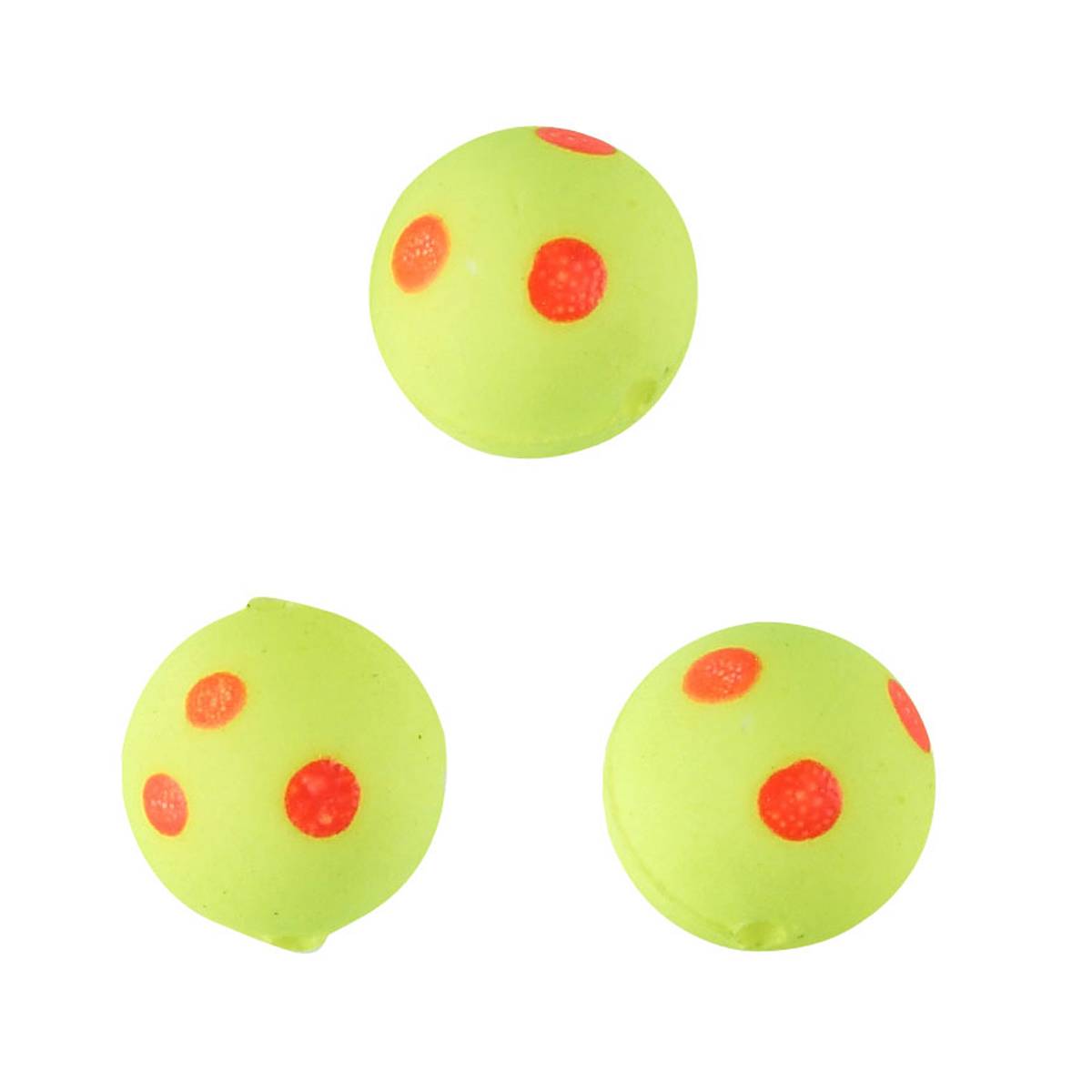 Balzer Lockperlen 10mm gelb/rote Punkte