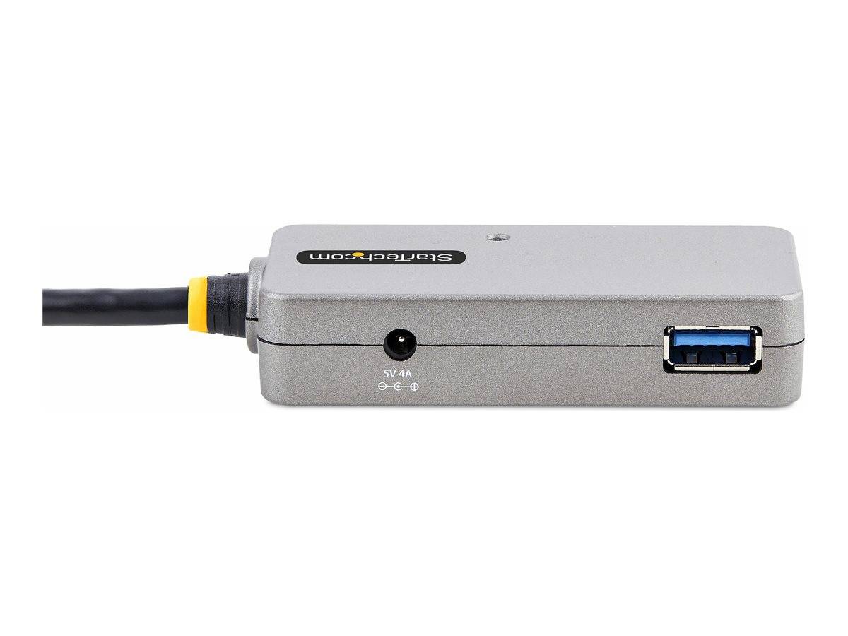 StarTech.com USB Extender Hub, 10m USB 3.0 Extension Cable with 4-Port USB Hub, Active/Bus Powered USB Repeater Cable, O