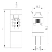 Telefon-Adapter TAE N-Stecker > RJ11 (6P4C) Kupplung (10er-Pack) Telefon-Adapter TAE N-Stecker > RJ11 (6P4C) Kupplung (10er-Pack)