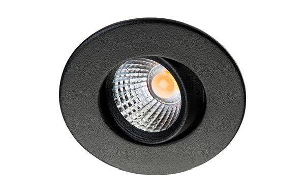 SG-Leuchten LED-Einbaustrahler LB25 Nano Tilt In/Out schwarz 4W 3000K 36D