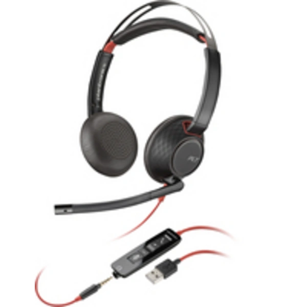 HP Poly BW 5200 Stereo USB-A HS Bulk 40 - Headset HP Poly BW 5200 Stereo USB-A HS Bulk 40 - Headset