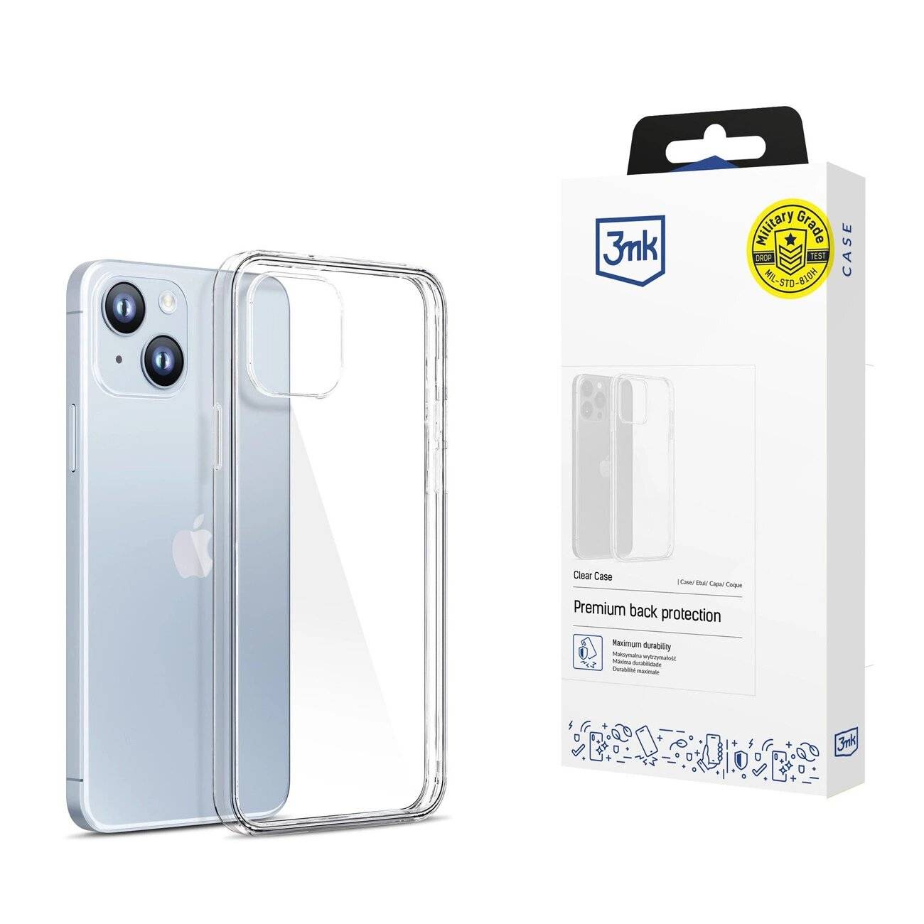 Hülle iPhone 14 Silikon 3mk Clear Case Serie