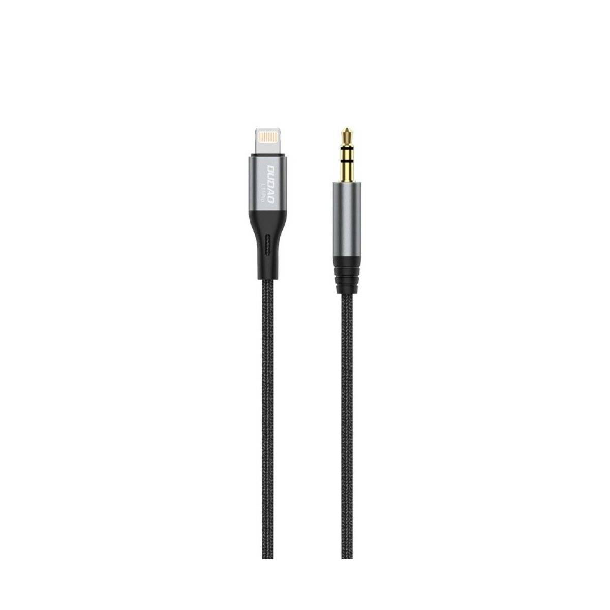 1m Aluminium - Kabel Dudao Audiokabel I-Phone - Miniklinke 3,5 mm 1 m grau (L11PRO)