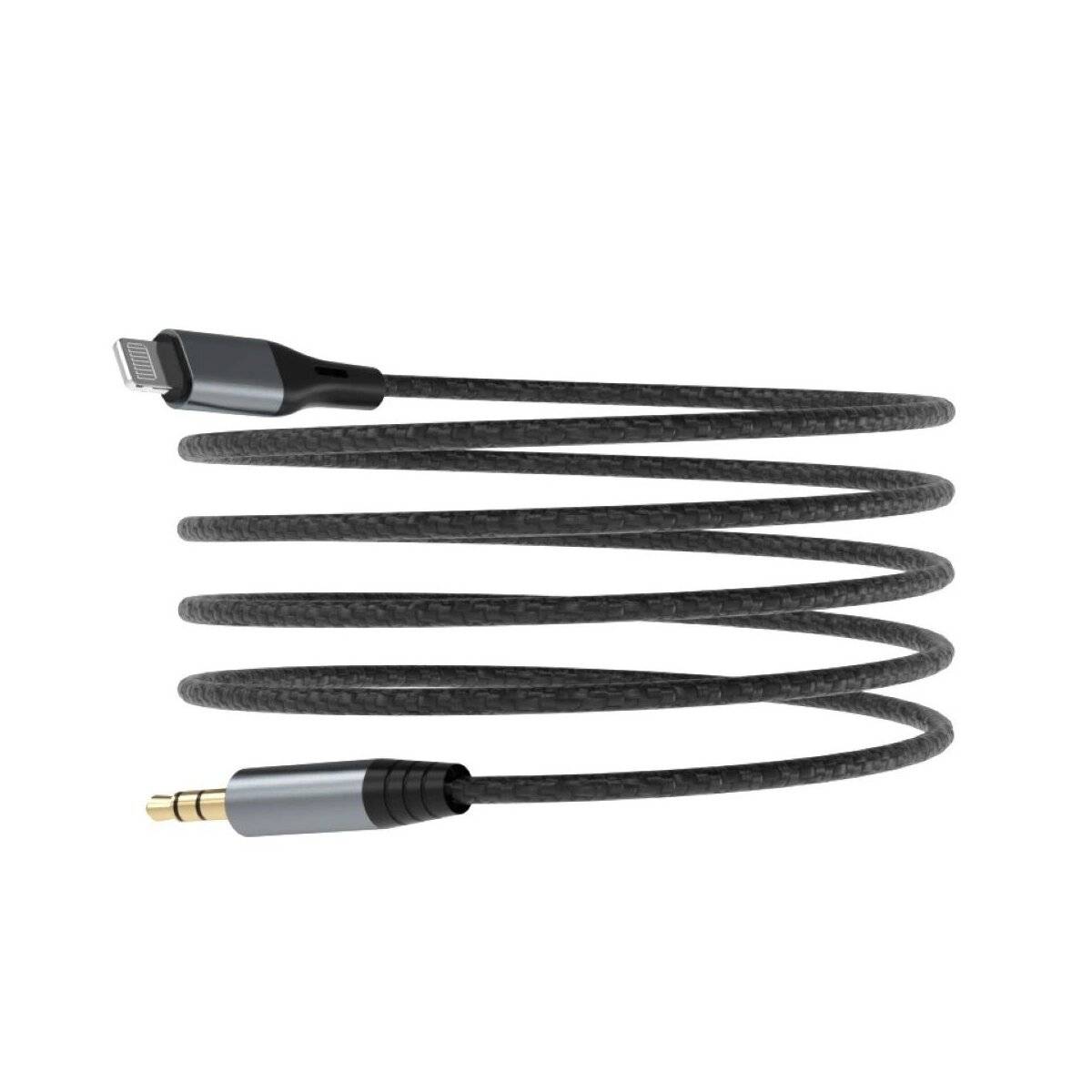 1m Aluminium - Kabel Dudao Audiokabel I-Phone - Miniklinke 3,5 mm 1 m grau (L11PRO)