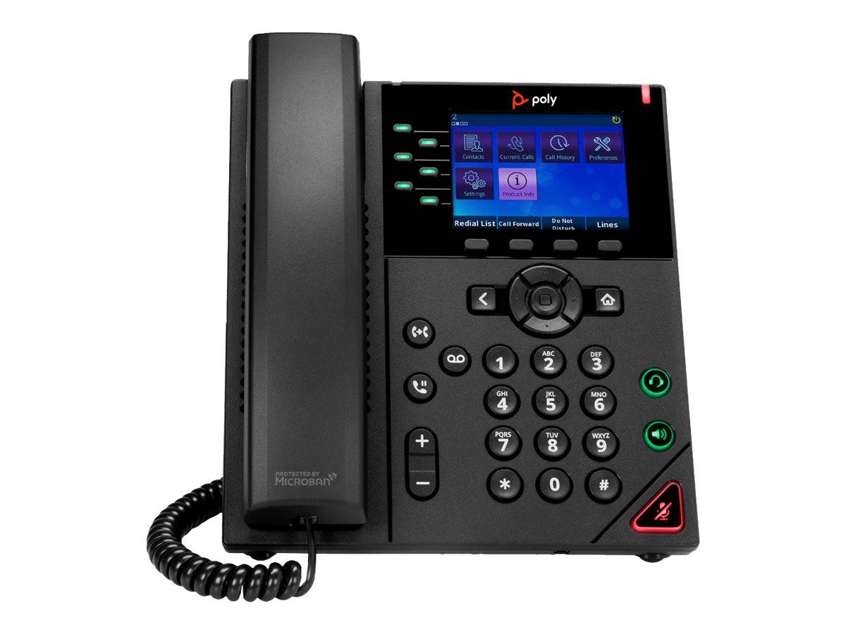 HP - Poly VVX 350 - VoIP-Telefon - dreiweg Anruffunktion