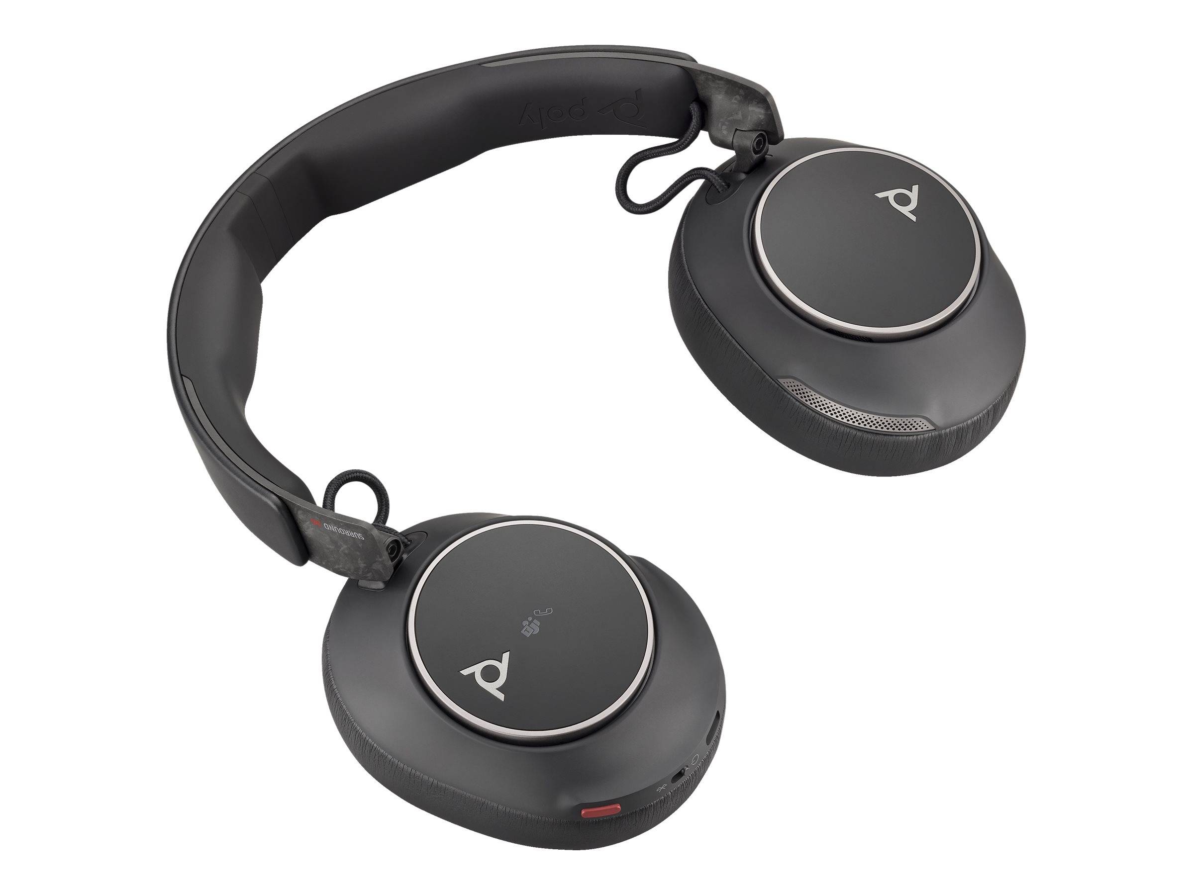 Poly Voyager Surround 80-M UC - Voyager Surround 80 series - Headset - ohrumschließend - Bluetooth - kabellos