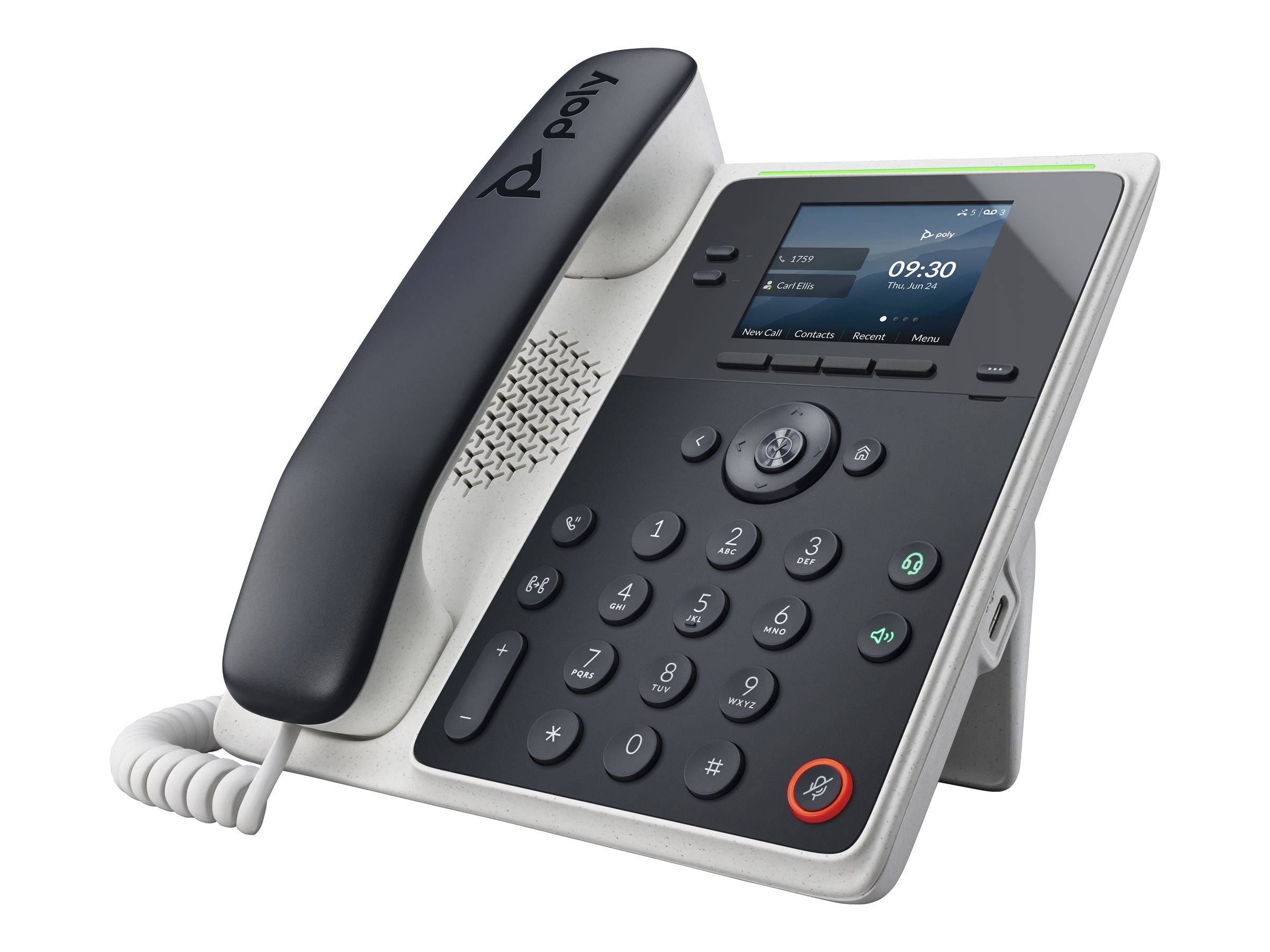 HP - Poly Edge E100 - VoIP-Telefon mit Rufnummernanzeige/Anklopffunktion