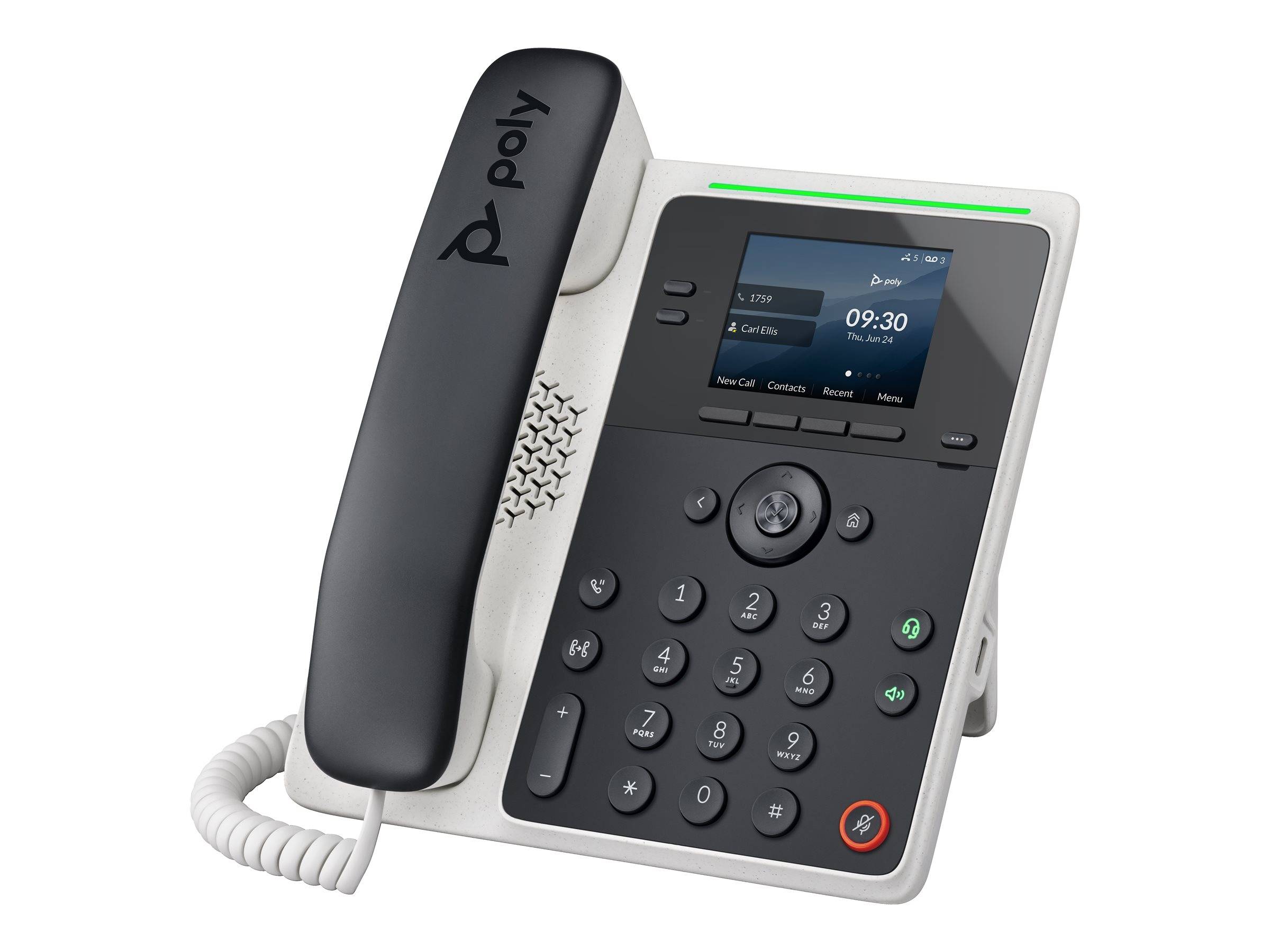 HP - Poly Edge E100 - VoIP-Telefon mit Rufnummernanzeige/Anklopffunktion