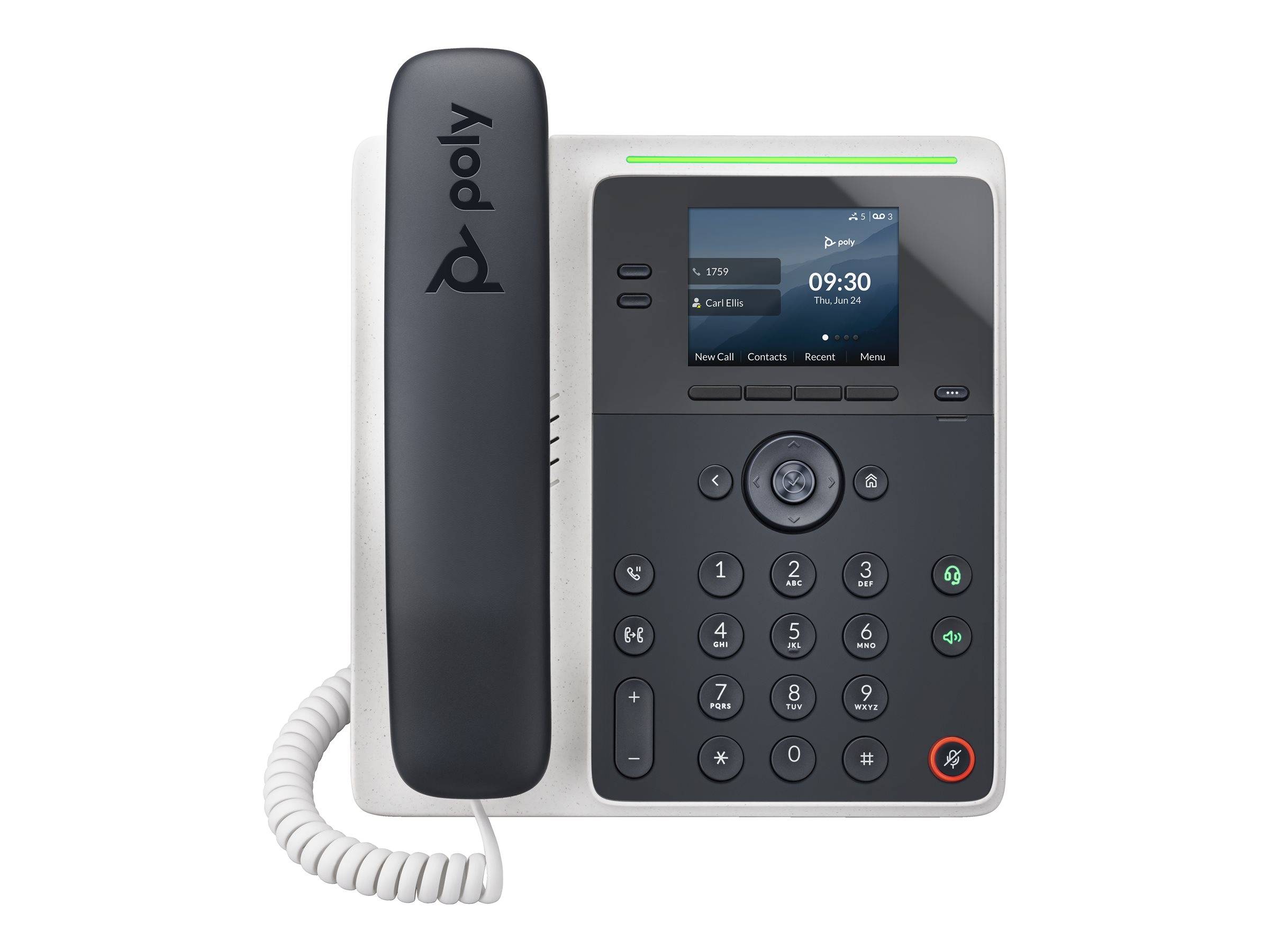 HP - Poly Edge E100 - VoIP-Telefon mit Rufnummernanzeige/Anklopffunktion