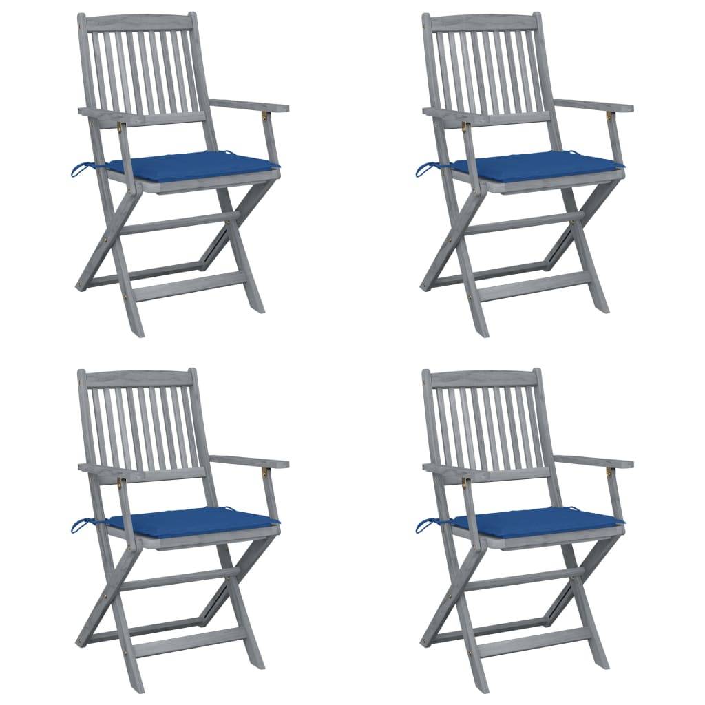 vidaXL Klappbare Gartenstühle 4 Stk. mi