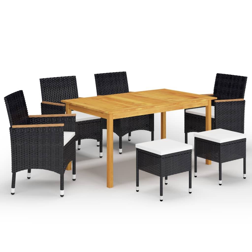 vidaXL 7-tlg. Garten-Essgruppe