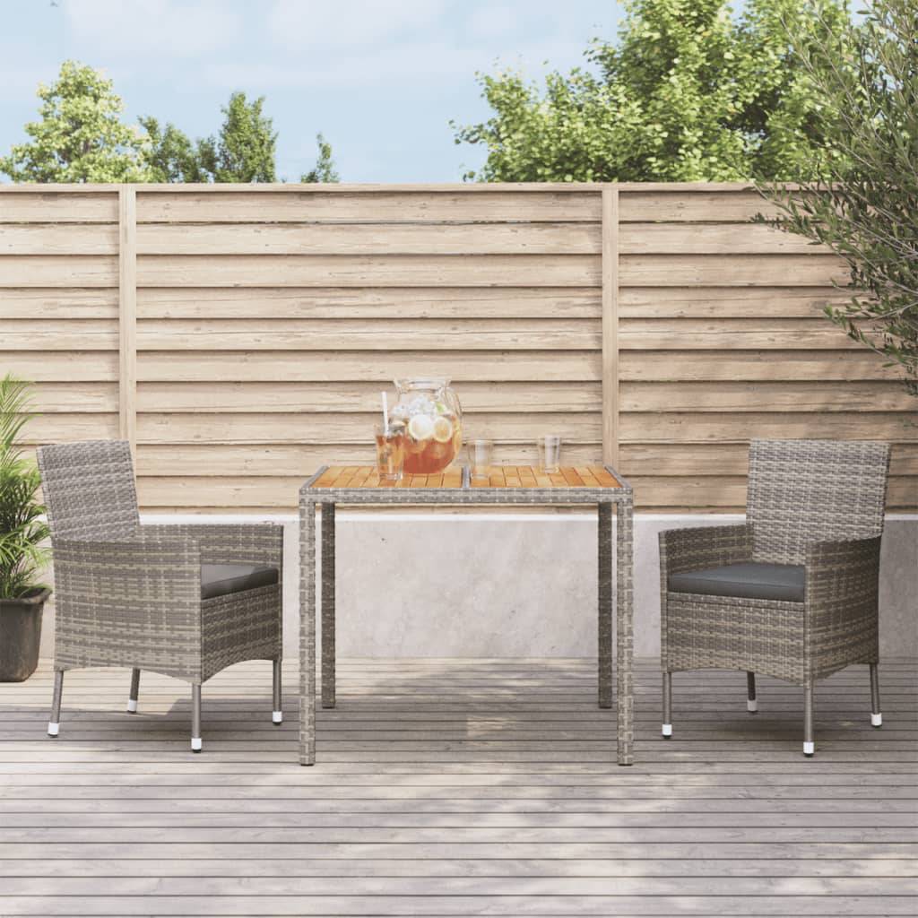 vidaXL 3-tlg. Garten-Essgruppe mit Kisse